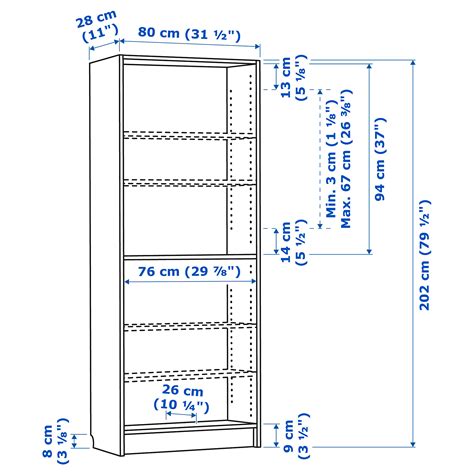 Jun 30, 2021 · Standard Bookshelf Dimensions. Standard shelf spacing on a typical bookshelf will range from 9 to 12 inches. Depending on the types of books stacked, the standard bookshelf depth should be between 10 and 12 inches while the width is from 31 to 32 inches. You can also find other bookshelf widths of between 24 and 48 inches. 